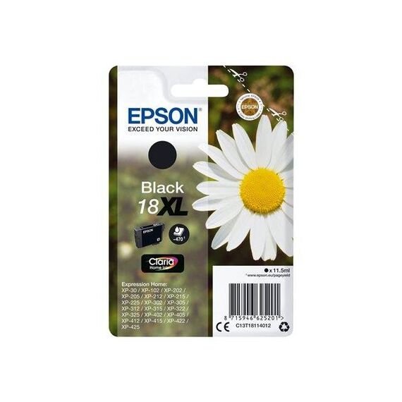 Epson 18XL 11.5 ml XL black original ink C13T18114012