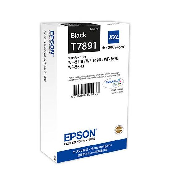 Epson T7891 65.1 ml XXL size black original C13T789140