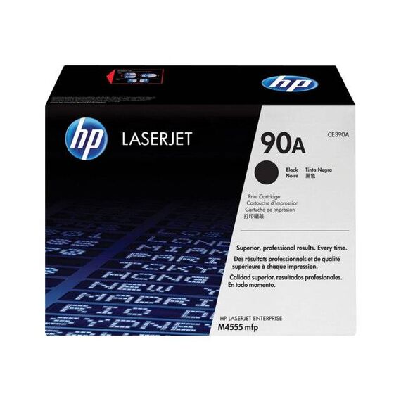 HP 90A Black original LaserJet toner cartridge CE390A