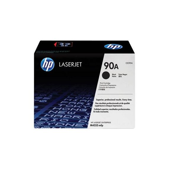 HP 90A Black original LaserJet toner cartridge CE390A