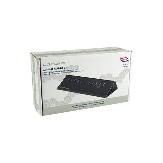 LC Power LC-HUB-ALU-2B-10 Hub 7 x SuperSpeed LC-HUB-2B-10