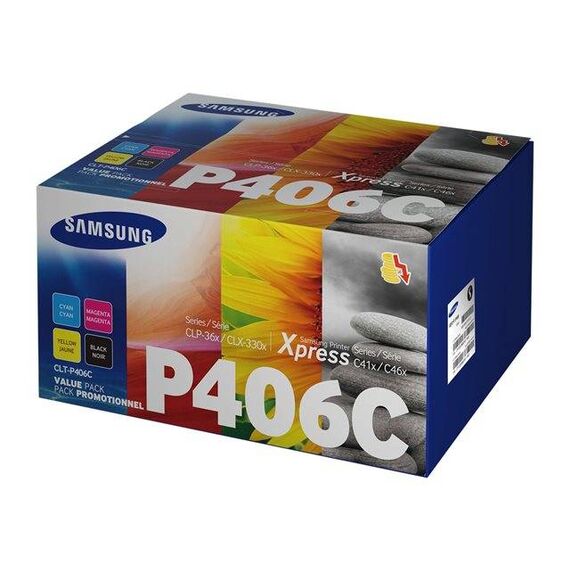 Samsung CLT-P406C 4-pack black, yellow, cyan, SU375A