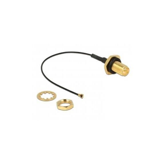 DeLOCK Antenna cable RP-SMA (F) to MHF4 (M) 10 cm 12464