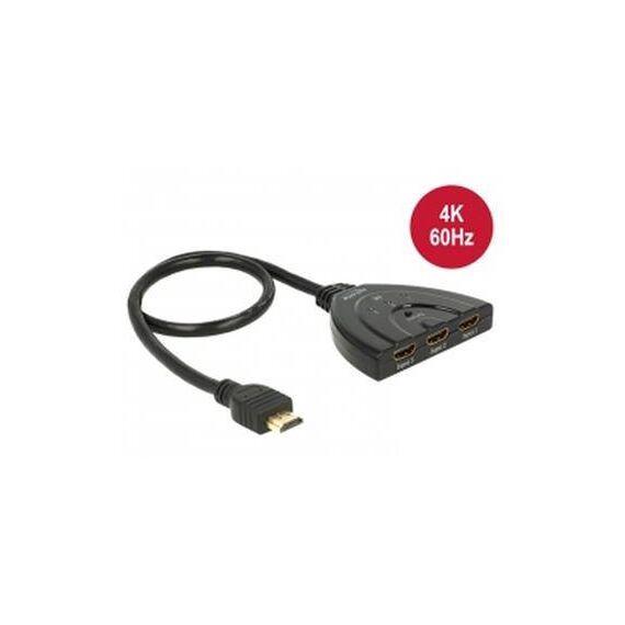 DeLock HDMI UHD Switch 3 x HDMI in > 1 x HDMI out 18600