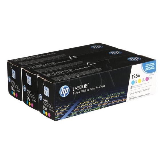 HP 125A Tri-pack 3-pack yellow, cyan, magenta CF373AM