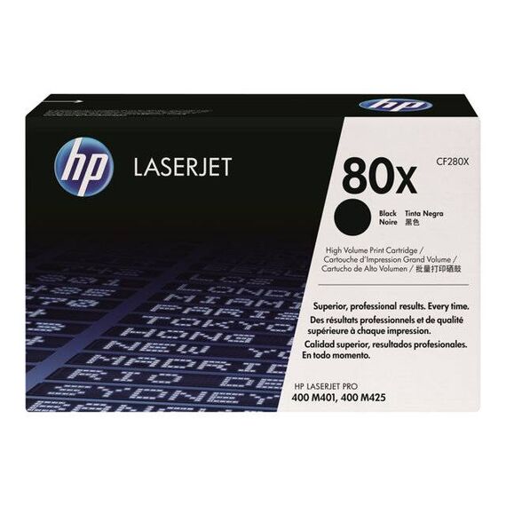 HP 80x High Yield black original LaserJet toner CF280X