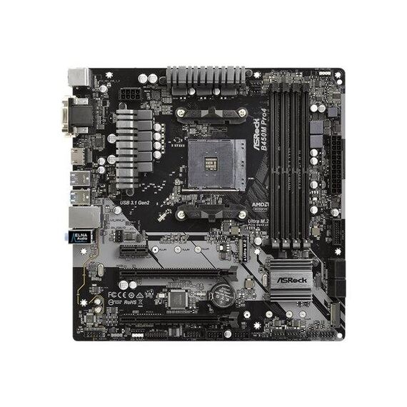 ASRock B450M PRO4 Motherboard micro ATX 90-MXB8F0-A0UAYZ