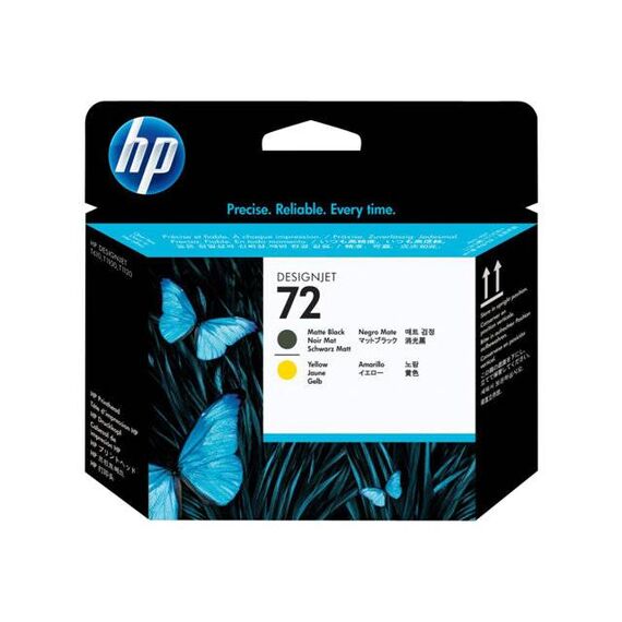 HP 72 Yellow, matte black printhead for DesignJet C9384A