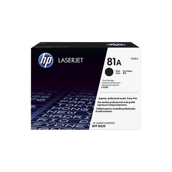 HP 81A Black original LaserJet toner cartridge CF281A
