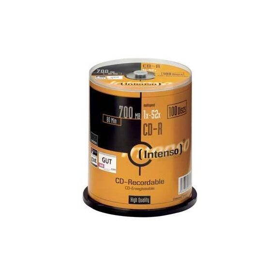 Intenso 100 x CD-R 700 MB (80min) 52x spindle 1001126
