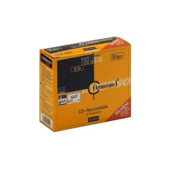 Intenso 10 x CD-R 700 MB (80min) 40x slim jewel 1001622