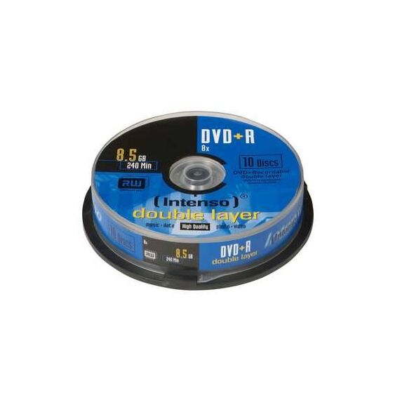 Intenso 10 x DVD+R DL 8.5 GB 8x spindle 4311142
