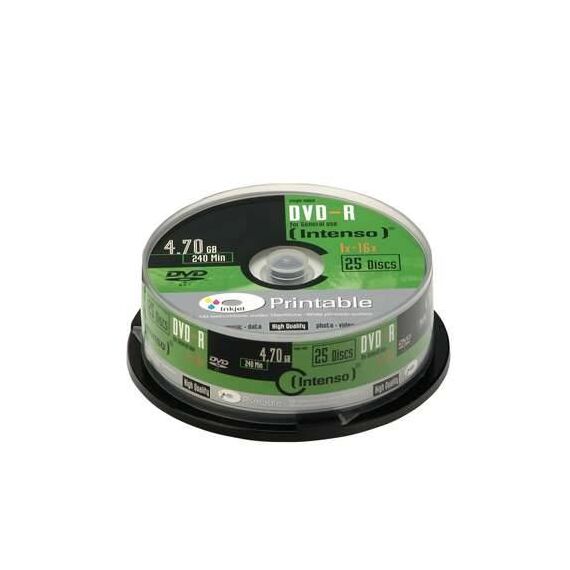 Intenso 25 x DVD-R (G) 4.7 GB 16x ink jet 4801154