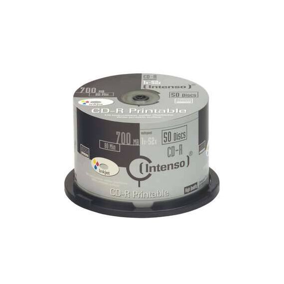 Intenso 50 x CD-R 700 MB (80min) 52x ink jet 1801125