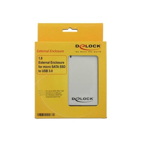 DeLOCK 1.8 External Enclosure micro SATA HDD SSD > 42487
