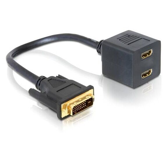 DeLOCK Display cable HDMI (F) to DVI-D (M) 20 cm 65069