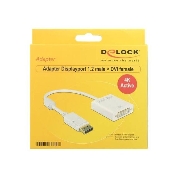DeLOCK Displayport to DVI Adapter Video converter 62600