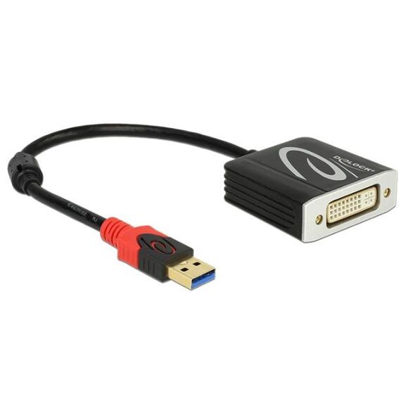DeLOCK External video adapter USB 3.0 DVI black 62737