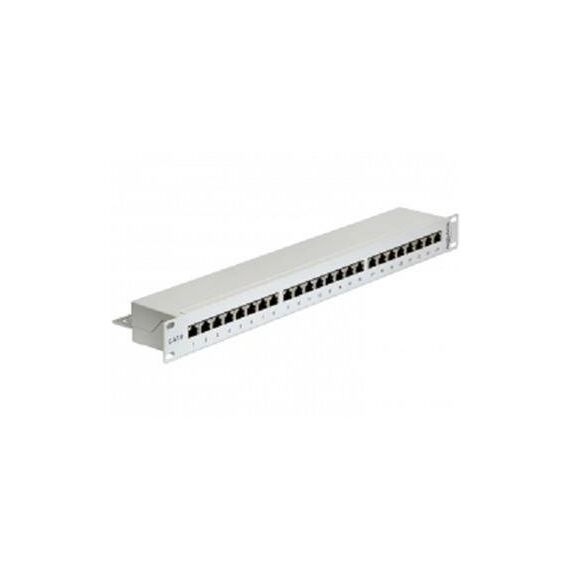 DeLOCK Patch panel RJ-45 X 24 light grey 1U 19 43300