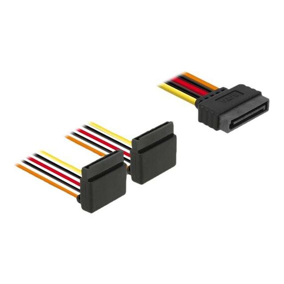 DeLOCK Power adapter SATA power (P) latched to SATA 60170