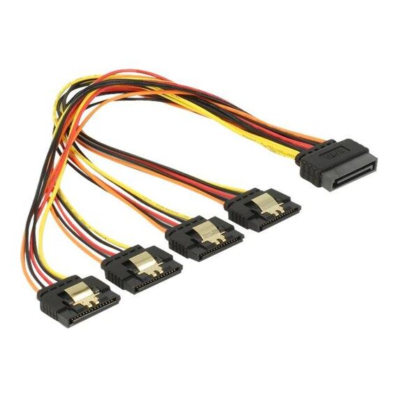 DeLOCK Power extension cable SATA power (M) latched 60157