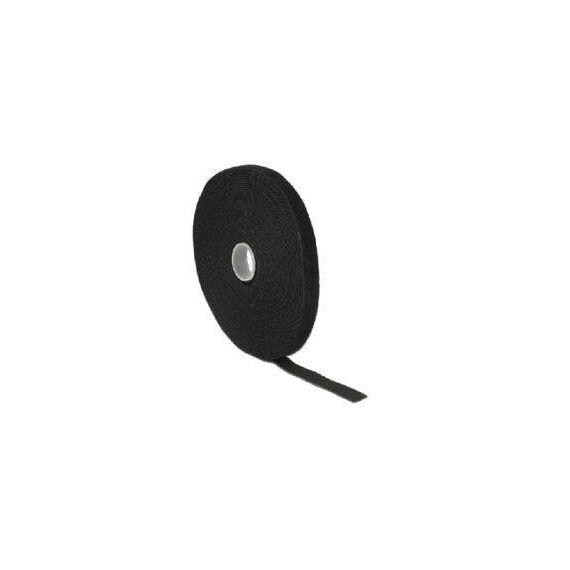 DeLOCK Velcro Cable tie roll 10 m black 18712