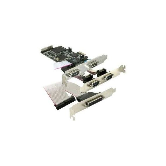 DeLock PCI Express card 4 x serial, 1x parallel 89177