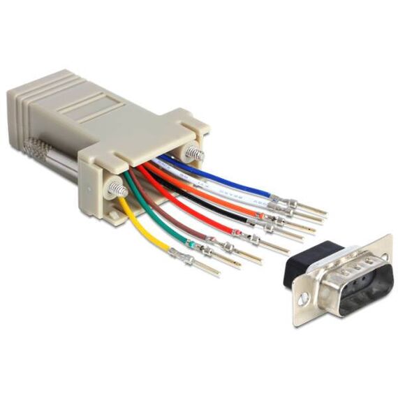 DeLOCK Adapter Sub-D 9 Pin male > RJ45 female 65462