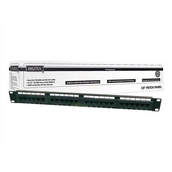 DIGITUS Patch panel RJ-45 X 48 grey, RAL 7035 DN-91648U