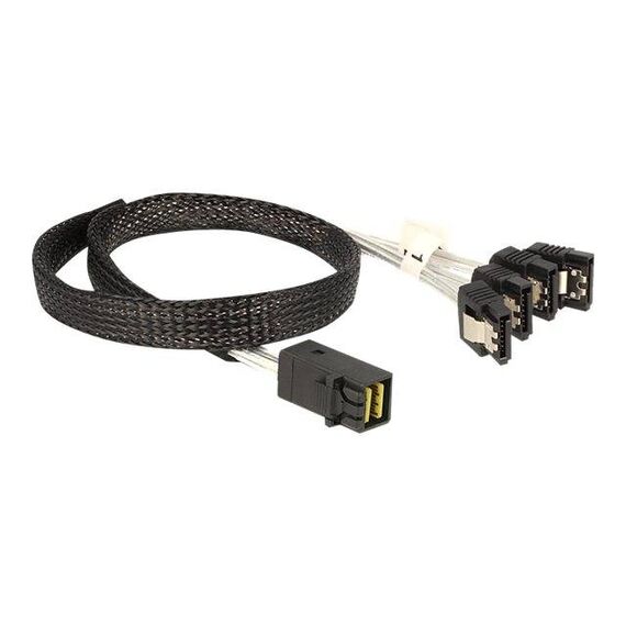 DeLOCK SATA SAS cable SAS 6Gbits 4-Lane 4 x Mini 83392