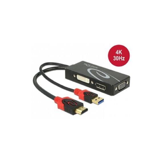 DeLOCK Video converter HDMI DVI, DisplayPort, VGA 62959