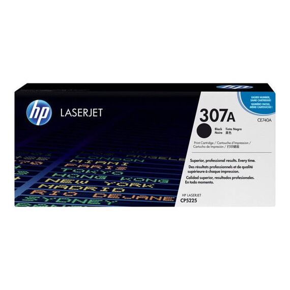 HP 307A Black original LaserJet toner cartridge CE740A