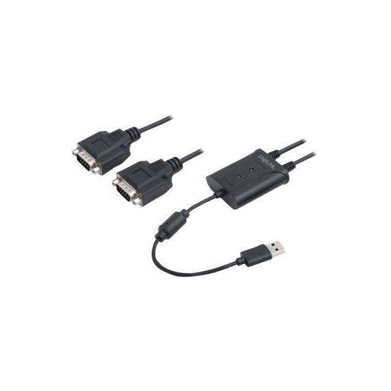 LogiLink USB 2.0 to 2-Port Serial Adapter Serial AU0031