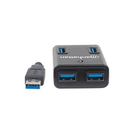 Manhattan SuperSpeed USB 3.0 Hub Hub 4 x 162302