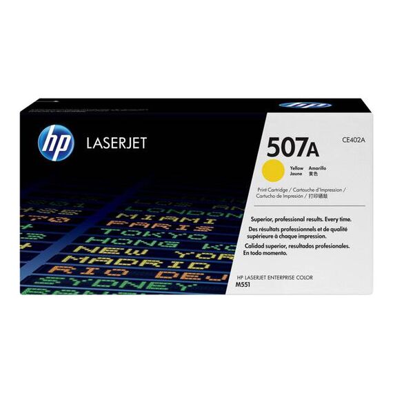 HP 507A Yellow original LaserJet toner cartridge CE402A