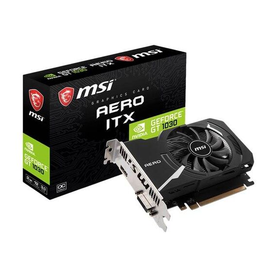 MSI GT 1030 AERO ITX 2GD4 OC Graphics card GF V809-2824R