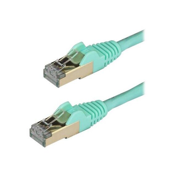 StarTech.com 1m Aqua Cat6a Cat 6a Shielded 6ASPAT1MAQ