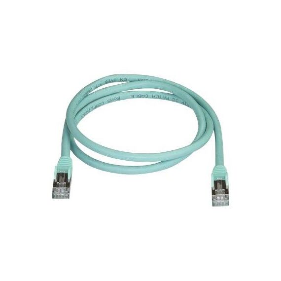 StarTech.com 1m Aqua Cat6a Cat 6a Shielded 6ASPAT1MAQ