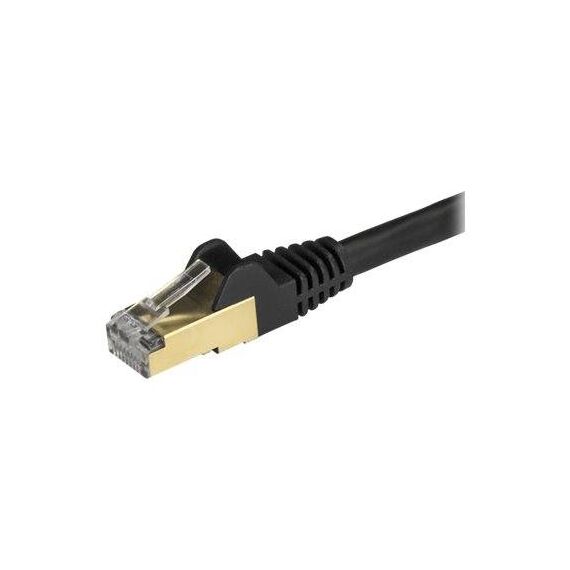 StarTech.com 1m Black Cat6a Cat 6a Shielded 6ASPAT1MBK