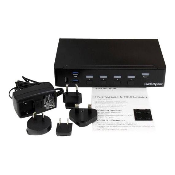 StarTech.com 4 Port HDMI KVM Switch With SV431HDU3A2
