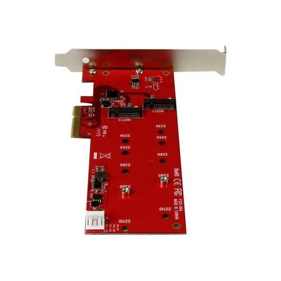 StarTech.com 2x M.2 SATA SSD Controller Card PCIe PEX2M2