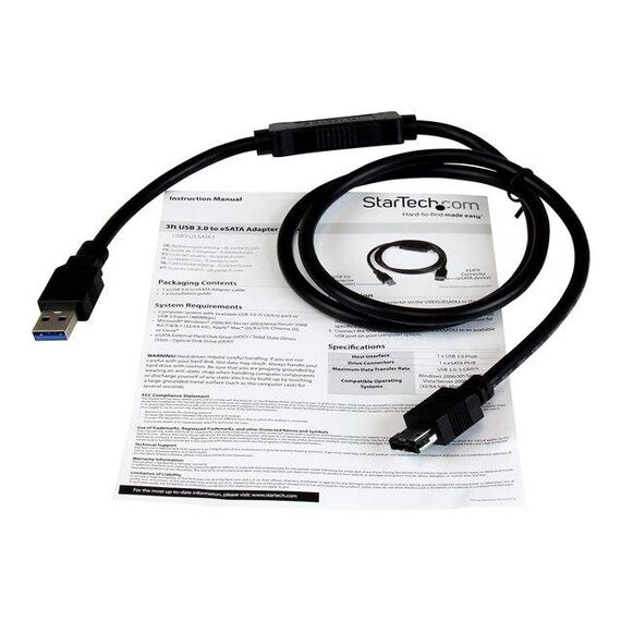 StarTech.com USB 3.0 to eSATA Adapter Cable USB3S2ESATA3