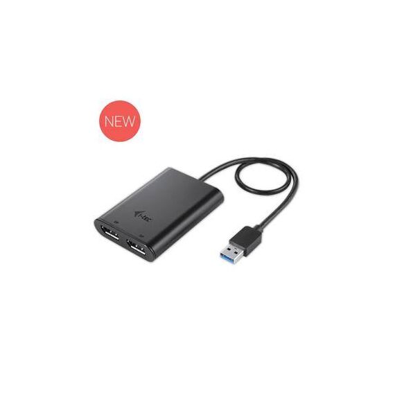 i-Tec USB 3.0 AC Dual DP Adapter External U3DUAL4KDP