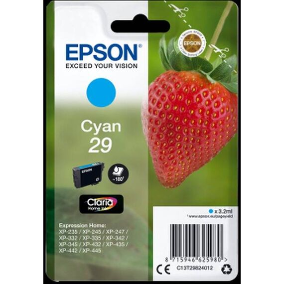 Epson 29 3.2 ml cyan original blister ink C13T29824012