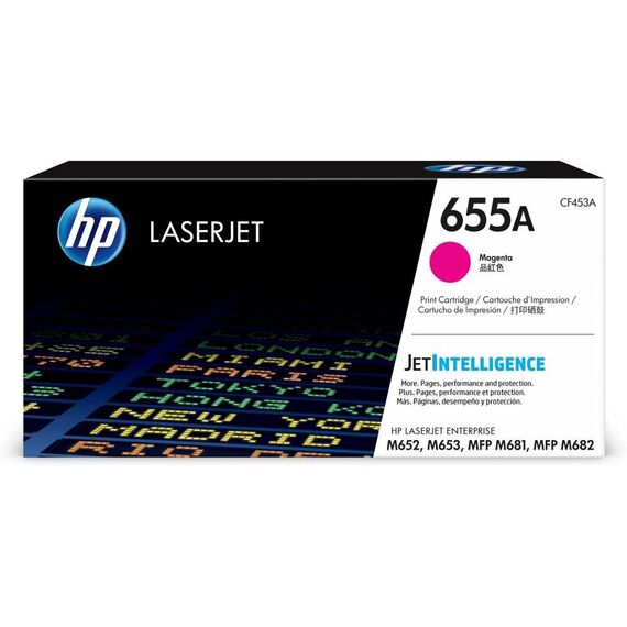 HP 655A Magenta original LaserJet toner cartridge CF453A