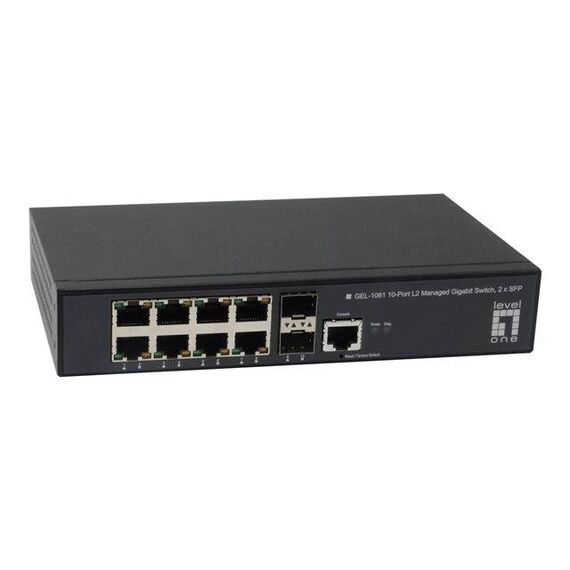 Level One GEL-1061 Switch Managed 8 x 101001000 GEL-1061