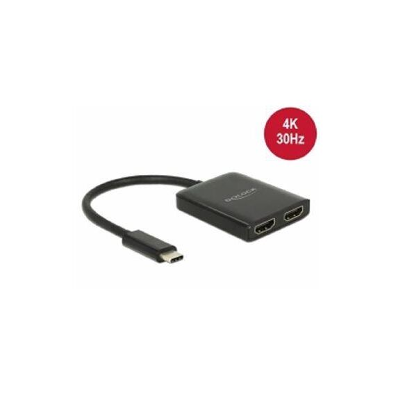 DeLOCK External video adapter STDP4320 USB-C 2 x 87719