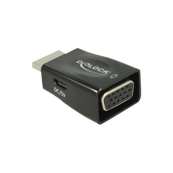 DeLOCK Video converter HDMI VGA black 65902