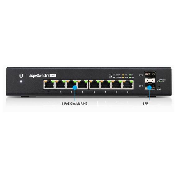 Ubiquiti EdgeSwitch 8 Switch L3 Managed 8 x ES-8-150W
