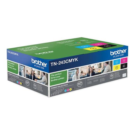 Brother TN243CMYK Value Pack 4-pack black, TN243CMYK